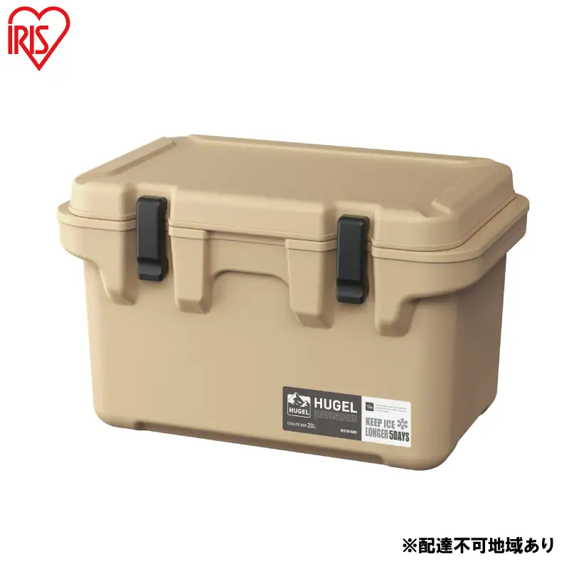 HUGEL クーラーボックス 20L TC-20 ベージュ アイリスオーヤマ クーラーボックス