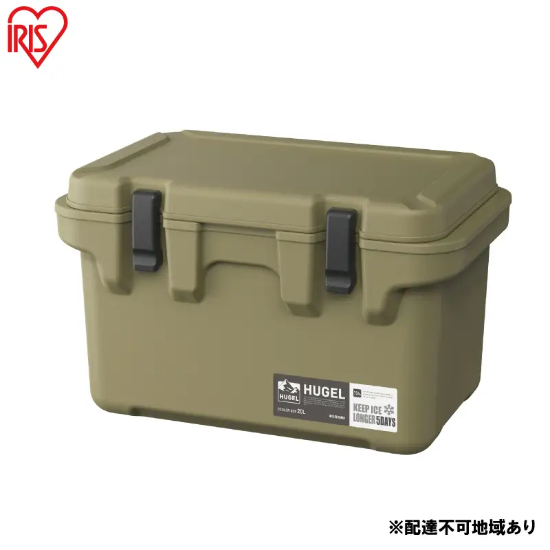 HUGEL クーラーボックス 20L TC-20 カーキ アイリスオーヤマ クーラーボックス