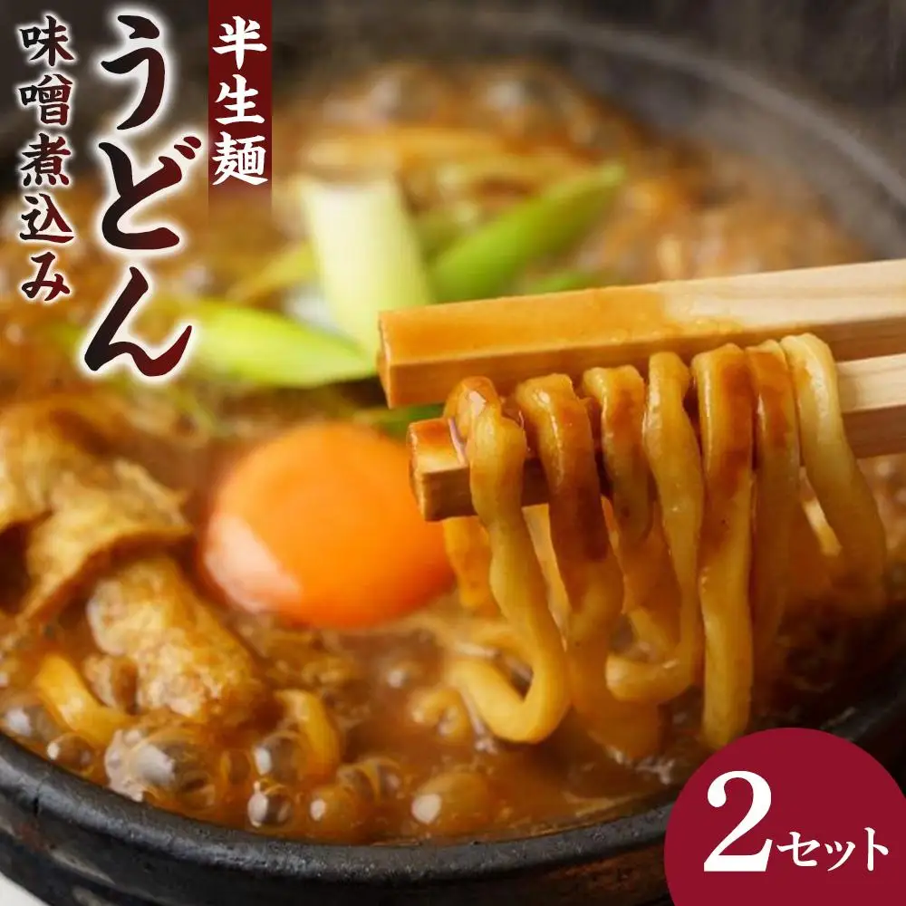 山本屋 味噌煮込みうどん 半生4食 2食×2セット うどん