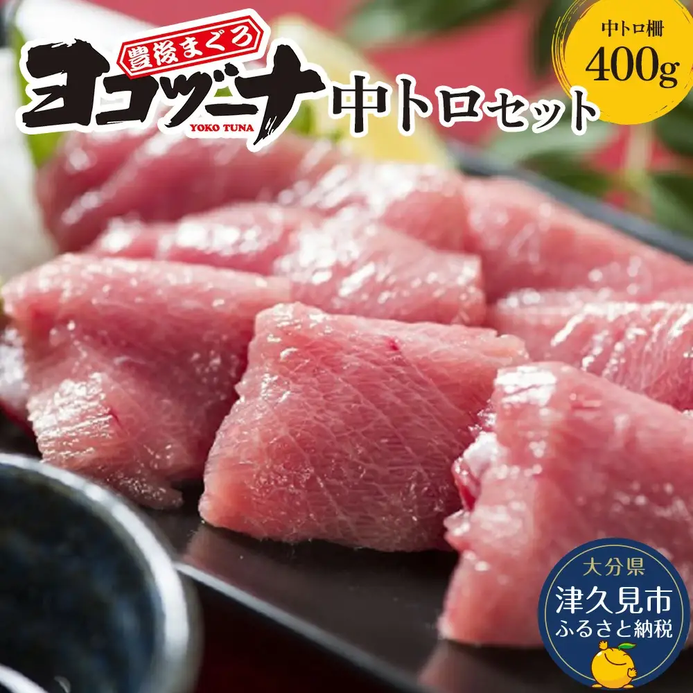 本マグロ ヨコヅーナ 刺身用 中トロ 400g | 本マグロ 津久見市