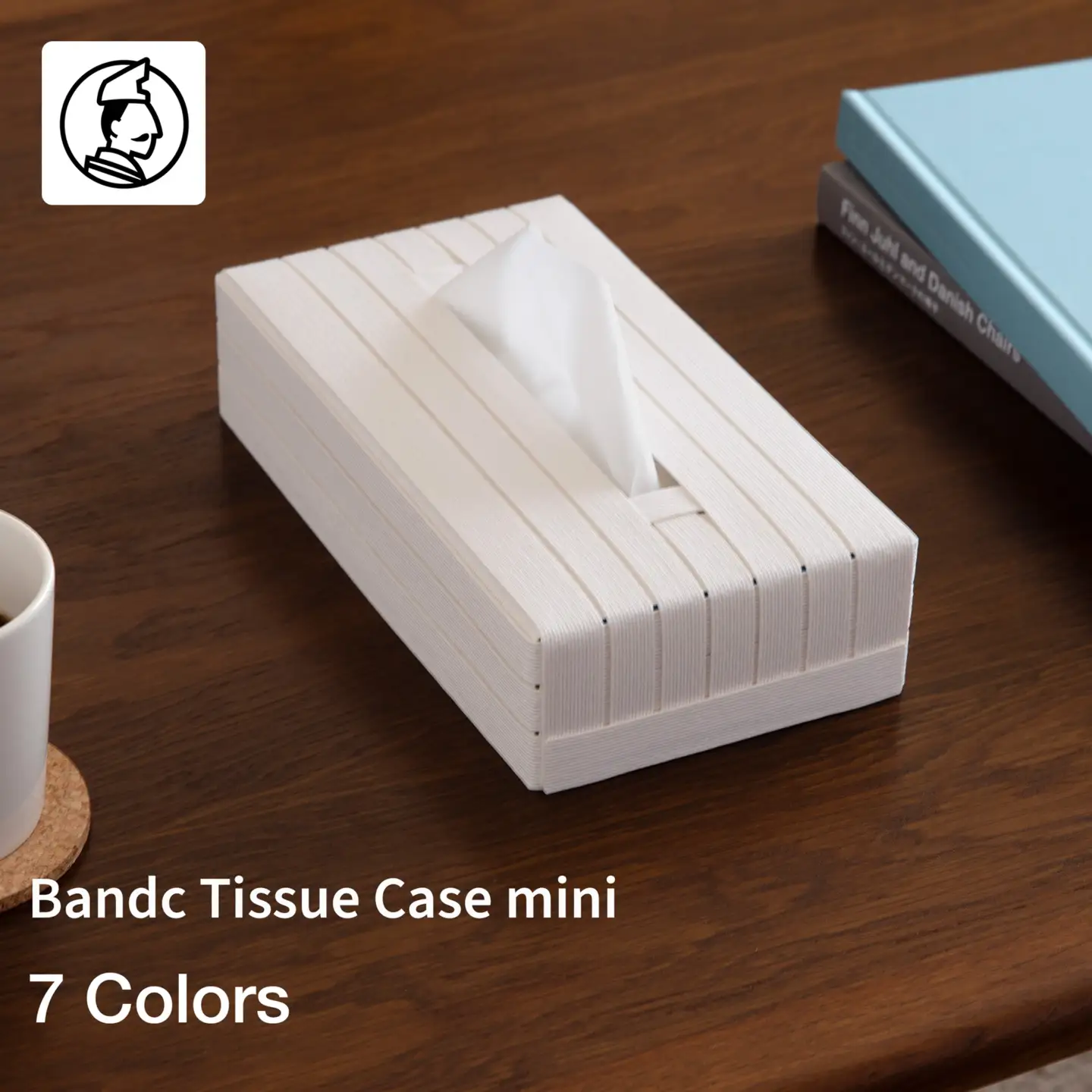 心地よい暮らしをつくる ティッシュケース mini ホワイト 岩手県奥州市産 バンドシー Bandc スコッティ ネピア ネピネピ に対応　[AR089]