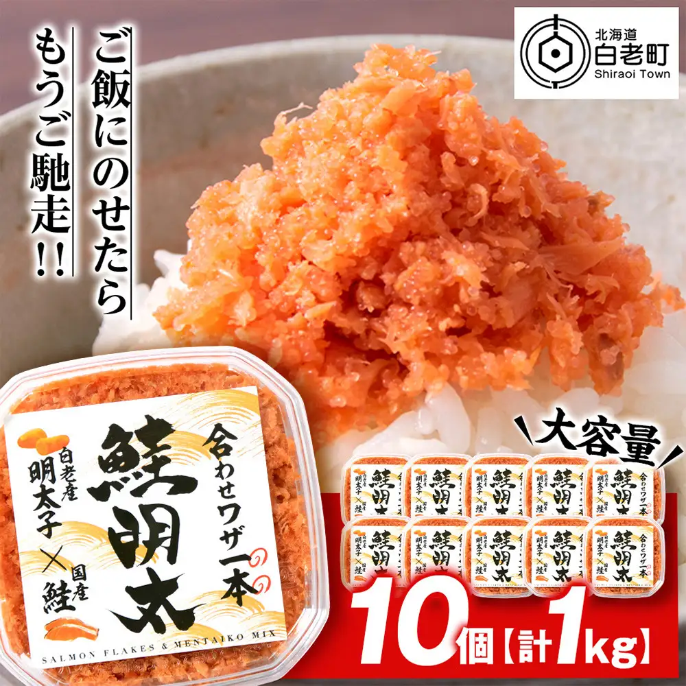 しゃけめんたい 鮭明太 100g×10パック 【斎藤水産】 AM069