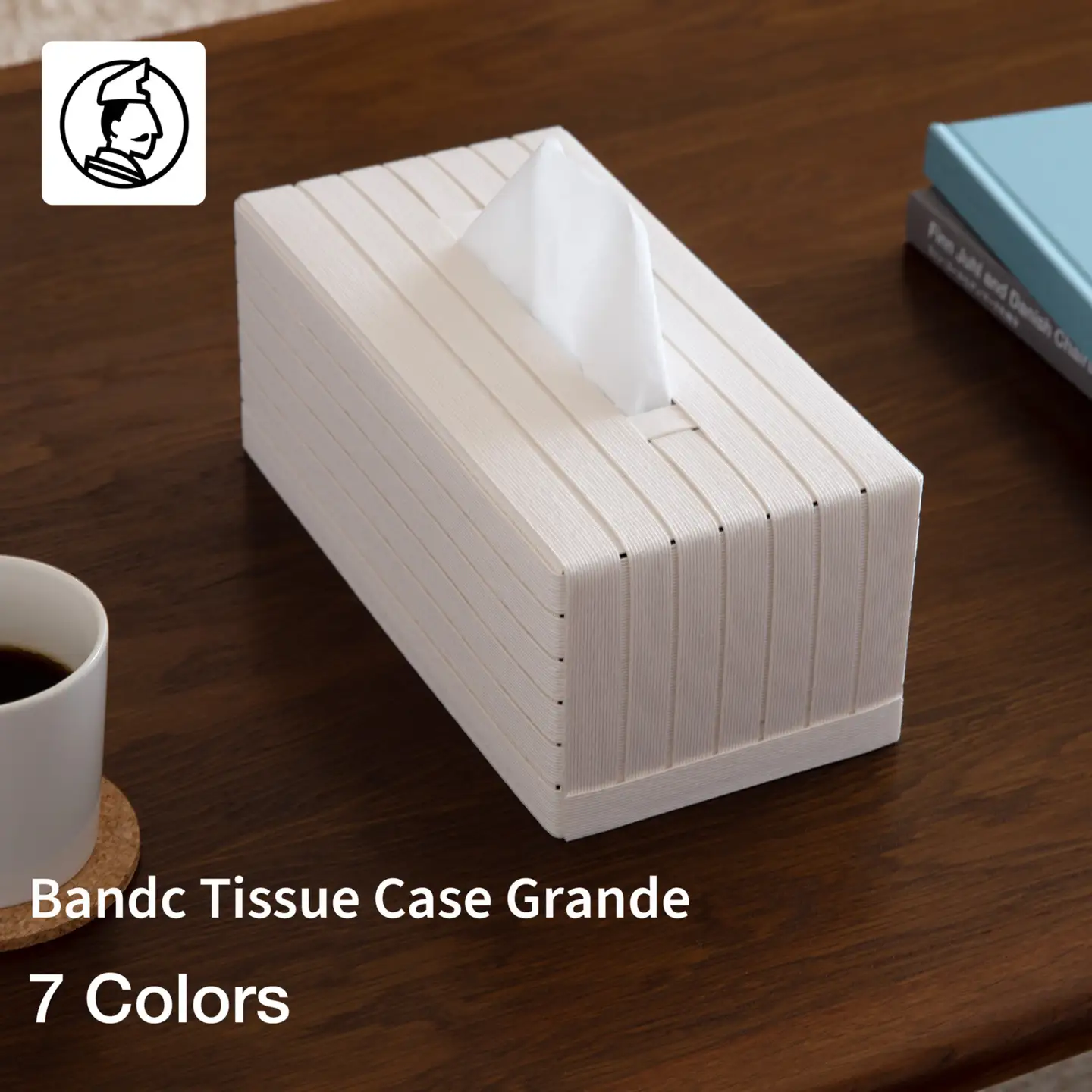心地よい暮らしをつくる ティッシュケース Grande ホワイト 岩手県奥州市産 バンドシー Bandc 鼻セレブ エリエール 贅沢保湿 に対応 [AR103]