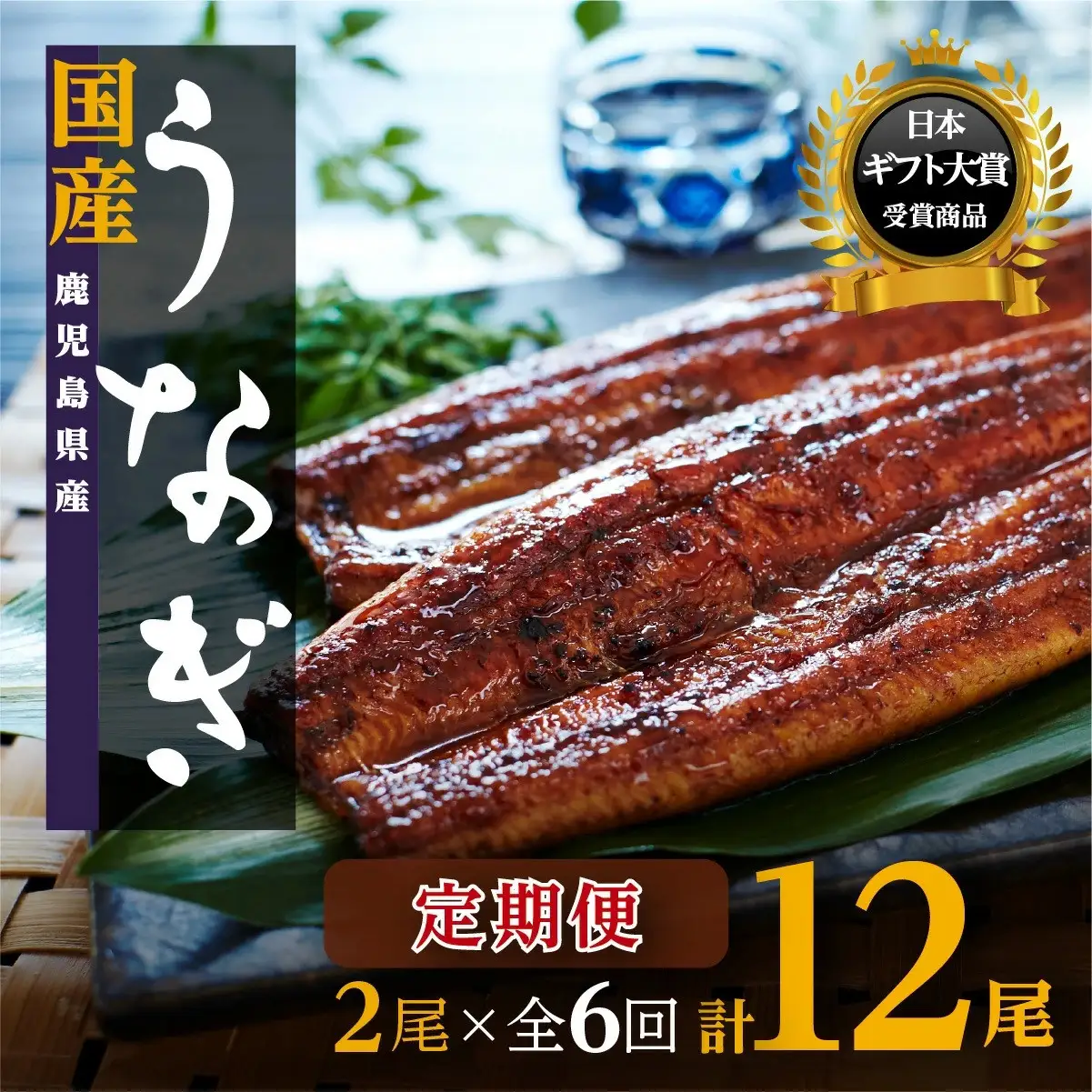 【定期便】おおさき うなぎ 鹿児島県産 うなぎ 長蒲焼2尾（全6回）合計12尾