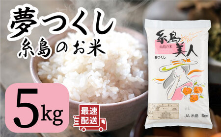令和5年産！糸島のお米 夢つくし 「糸島美人」5kg  糸島市 / 伊都菜彩 [AED013]