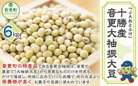 【令和7年産】音更大袖振大豆6kg「JAおとふけ」【A48】