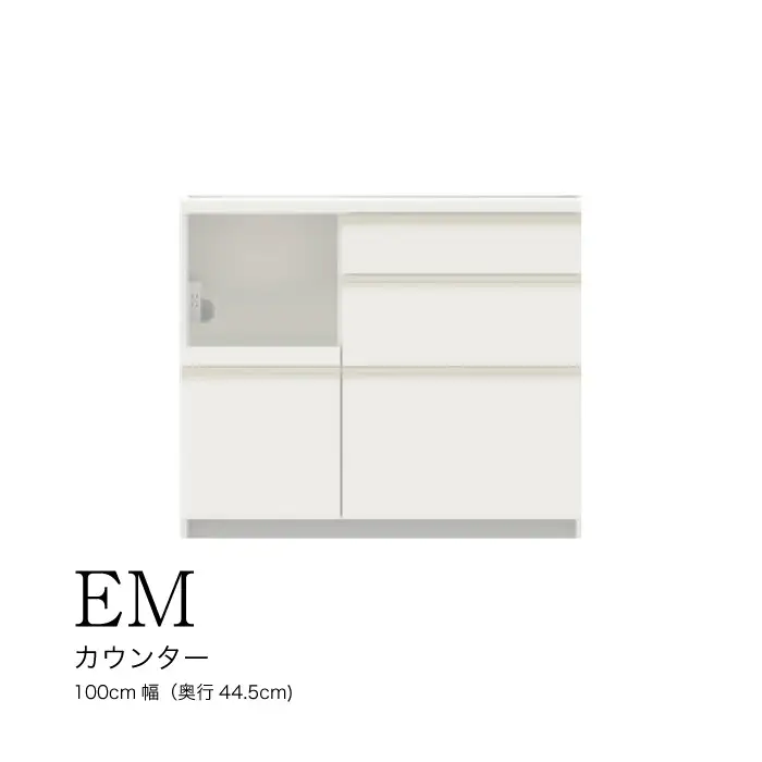食器棚 カップボード 組立設置 EMA-S1000Rカウンター [No.570]