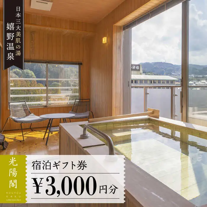 宿泊利用券 光陽閣 3千円分 NAL005 宿泊 観光 温泉