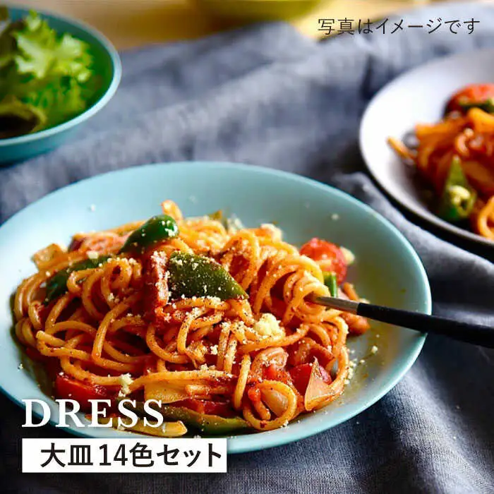 【波佐見焼】料理を引き立たせる 大皿 14色セット 食器 皿 【DRESS】 [SD37] 波佐見焼