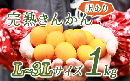 ＜先行予約＞【訳あり】完熟きんかん１kg_K034-002
