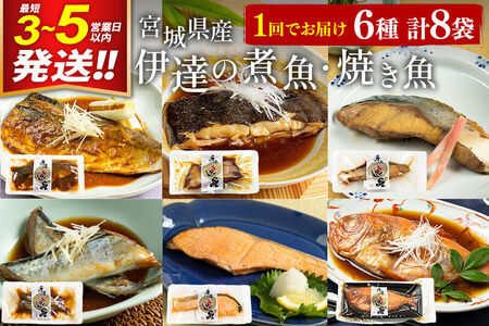 煮魚 焼き魚 6種8袋セット