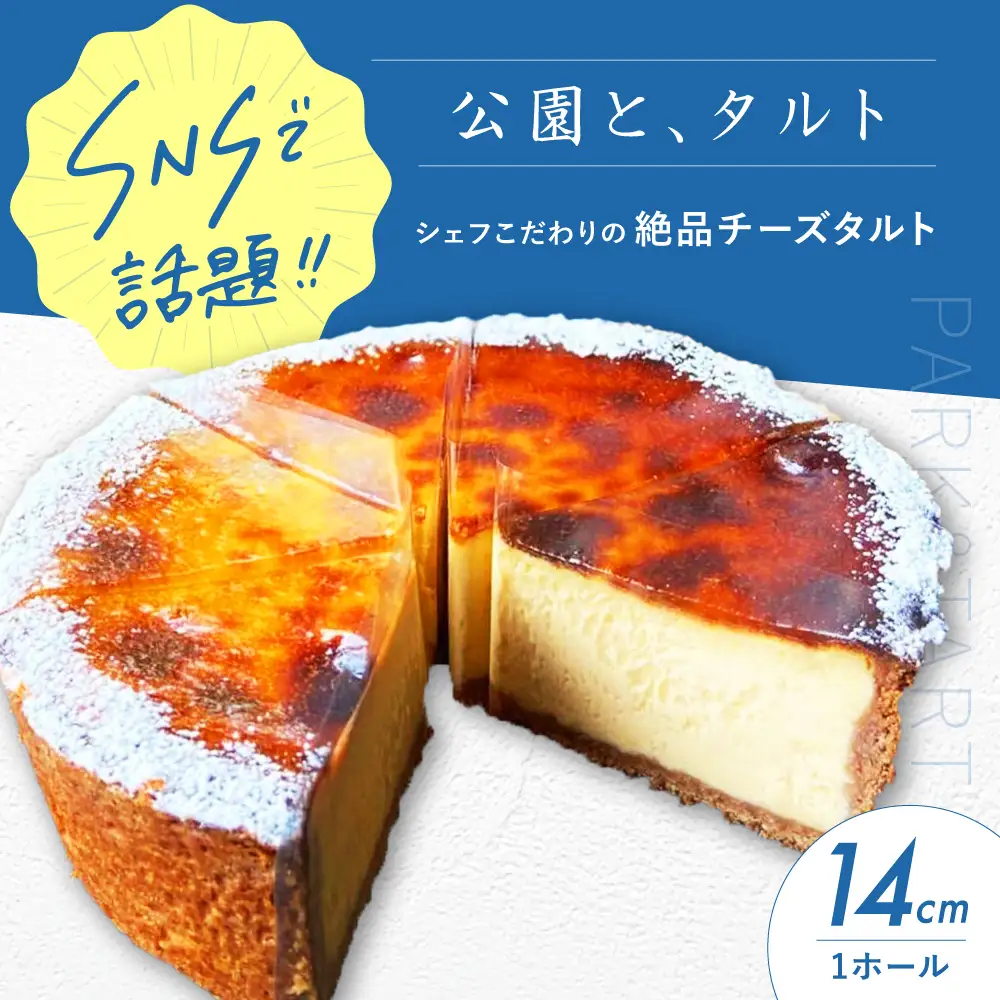 《公園と、タルト》絶品チーズタルト 4.5号サイズ [AOCD004]