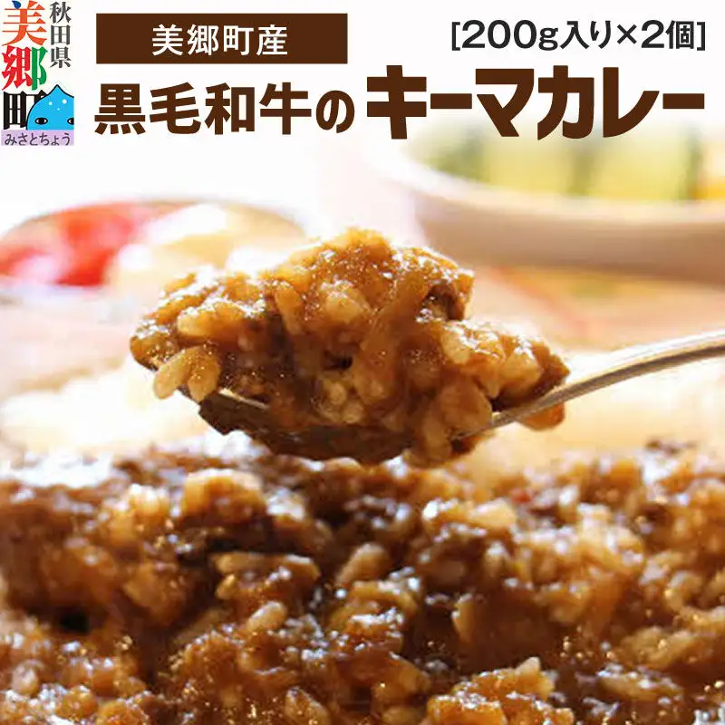 美郷町産黒毛和牛のキーマカレー2個入 あきた美郷づくり [カレー キーマカレー レトルト 2個 秋田 詰め合わせ]