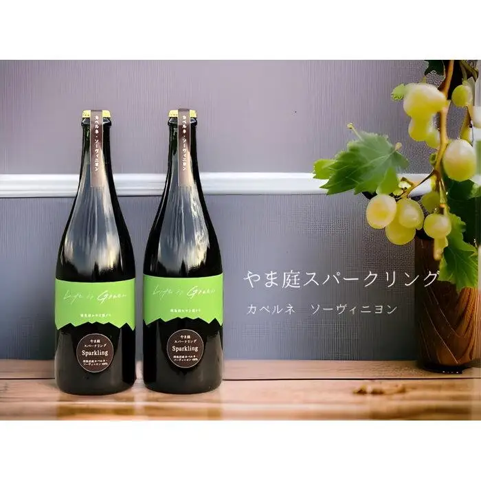 【本格・瓶内二次発酵】南魚沼産カベルネ100% 辛口スパークリング赤 2本セット | ワイン