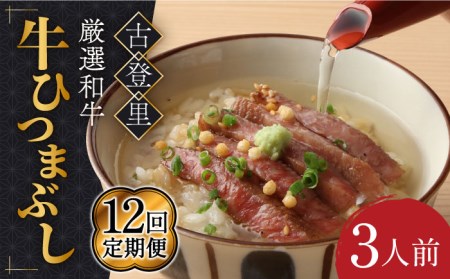 【12回定期便】牛ひつまぶし 3人前 [TCS009]和牛 お茶漬け