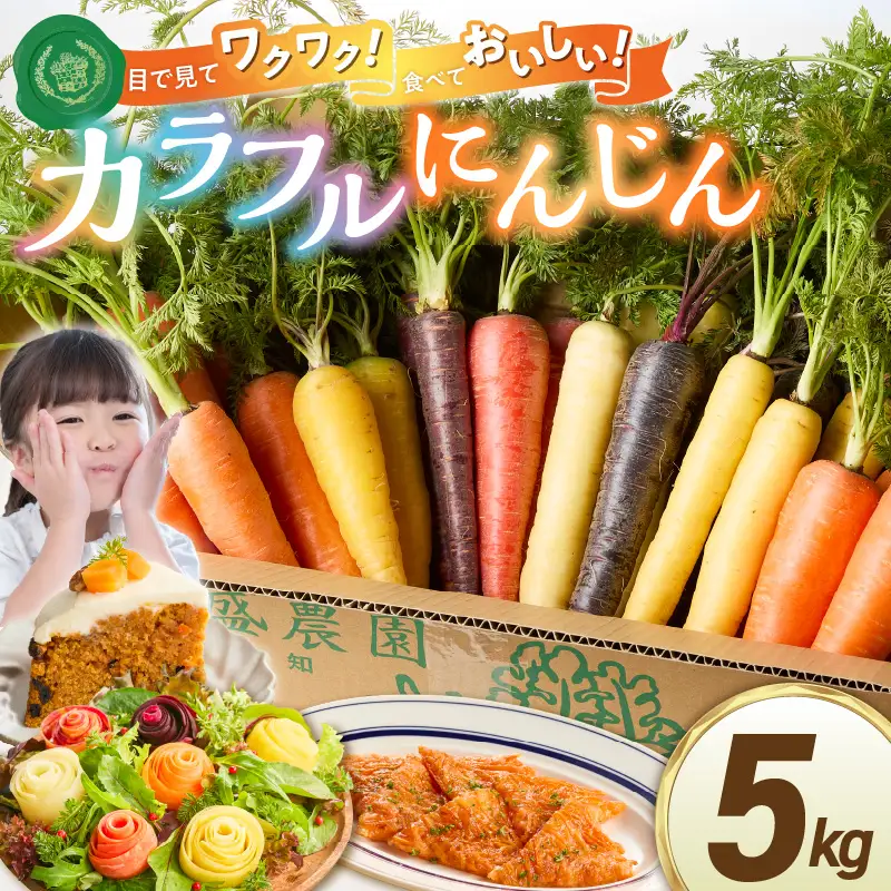 〈予約受付〉メディア出演多数！【期間限定】 冬の寒さでぎゅっと濃い！虹色のカラフルにんじん5kg H022-012