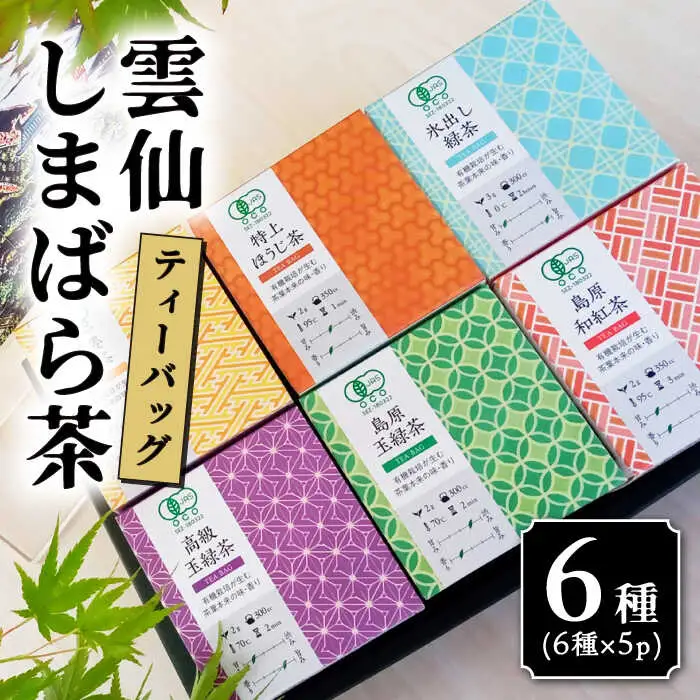 雲仙しまばら茶 ティーバッグ6種セット / 南島原市 / コスモス会正健 [SBQ001]