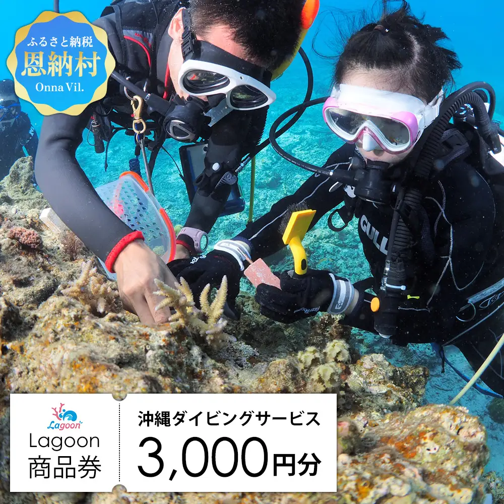 沖縄ダイビングサービス Lagoon商品券「3,000円分」 | 沖縄県恩納村