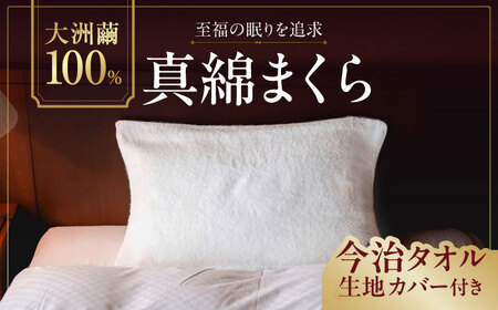 枕 真綿まくら（IKEUCHI ORGANIC製 カバー付き）枕[AGAD006]