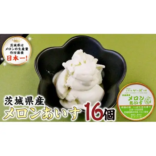 茨城県産メロンあいす 16個