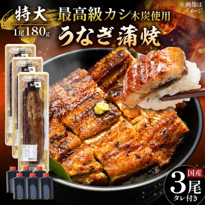 国産 鰻 うなぎ蒲焼 特大3尾 /すみまる [UDH013] うなぎ 蒲焼き