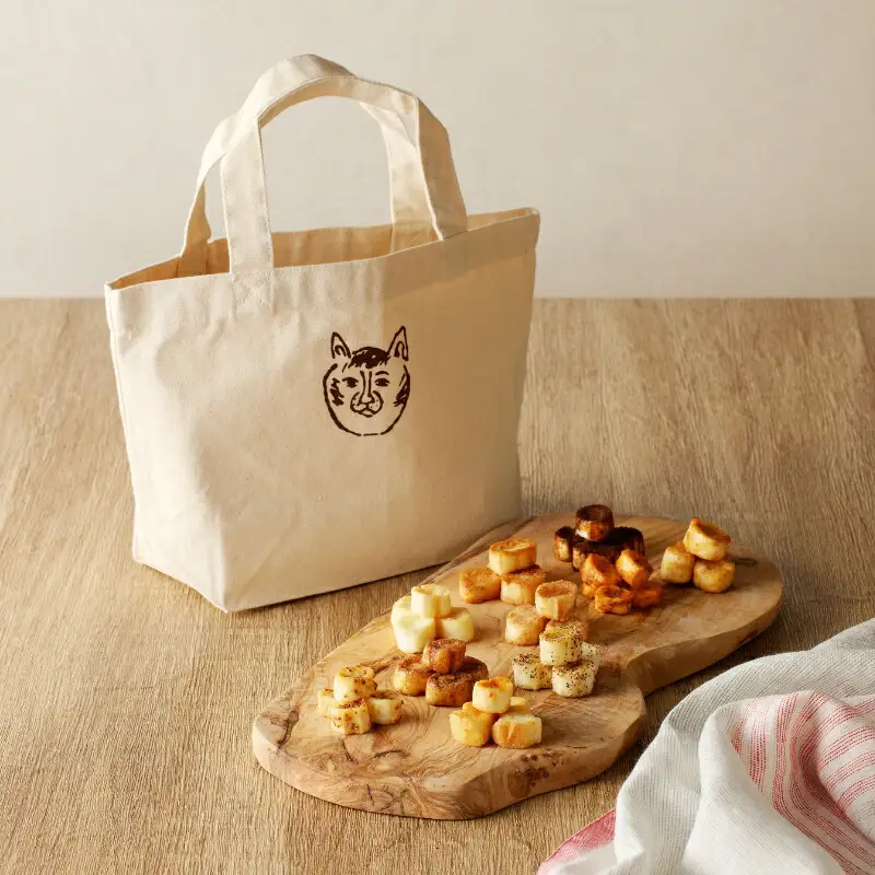 〈福祉施設提供〉サクッ＆とろっ食感！お麩ラスク１０袋（ランチトートバック付き）_0059-007-T04