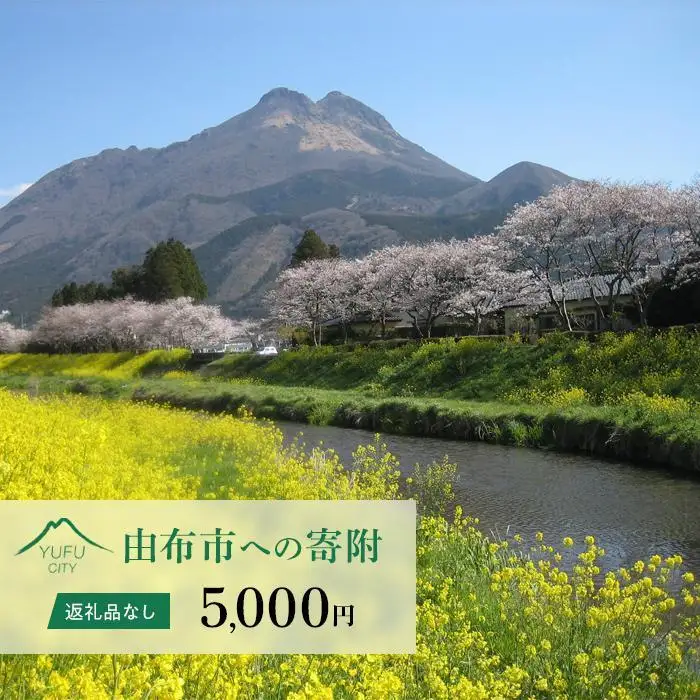 【返礼品なし】由布市への寄附　1口5,000円