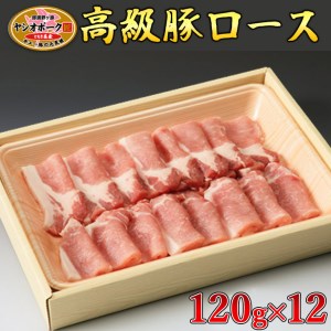 栃木県産枝肉熟成ヤシオポークロース120g×12 肉 豚肉 豚ロース グルメ 栃木県 送料無料※着日指定不可◇