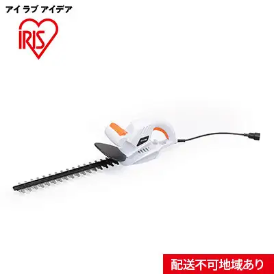 ヘッジトリマー AHT450 ホワイト 園芸 DIY 軽量 ハイパワー アイリスオーヤマ 