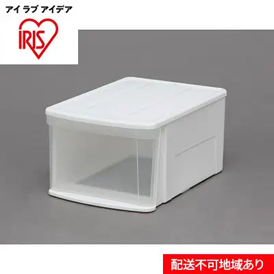チェスト3個セット MD ホワイト／クリア 収納 インテリア 衣替え シンプル アイリスオーヤマ 