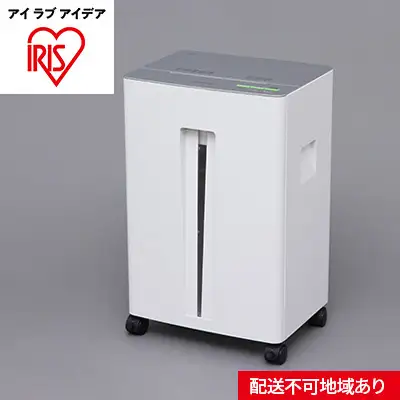 オフィスシュレッダー OF23 ホワイト／シルバー アイリスオーヤマ オフィス機器 オフィス向け キャスター付き 
