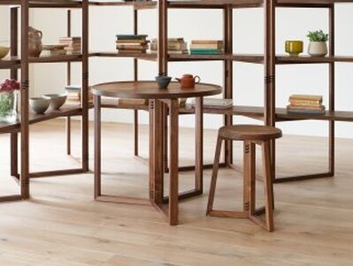 SPAGO Circle Table 070 High walnut
