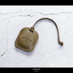 maf pinto (マフ ピント) air tag ケース カバー スクエア 保護 オリーブ レザー 本革 日本製