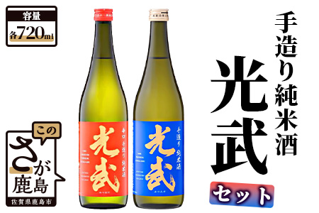 手造り純米酒 光武セット 720ml×2【手造り 純米酒 光武】B-546