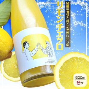 リモンチェッロ 500ml 6本セット 綺麗な湧水で育てた完熟レモンでつくりました!_EA6004