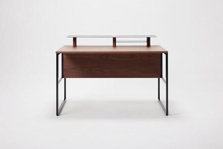 パソコンデスク リモートワーク ウォールナット 120 シェルフ大付 WAAKstation2WN 1207 shelf