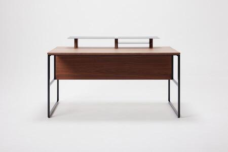 パソコンデスク リモートワーク ウォールナット 140 シェルフ大付 WAAKstation2WN 1407 shelf