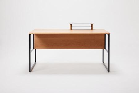 パソコンデスク リモートワーク オーク 120 ミニシェルフ付 WAAKstation2OK 1207 minishelf