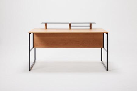 パソコンデスク リモートワーク オーク 140 シェルフ大付 WAAKstation2OK 1407 shelf
