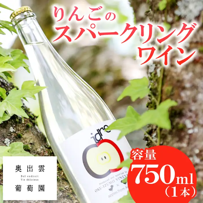 りんごのスパークリングワイン 「シードル赤来」  750ml【ワイン 炭酸 お酒 リンゴ パーティ ギフトＥ-1】