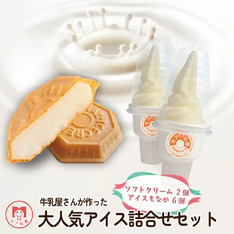 アイス アイスもなか 6個 ソフトクリーム 2個 スイーツセット