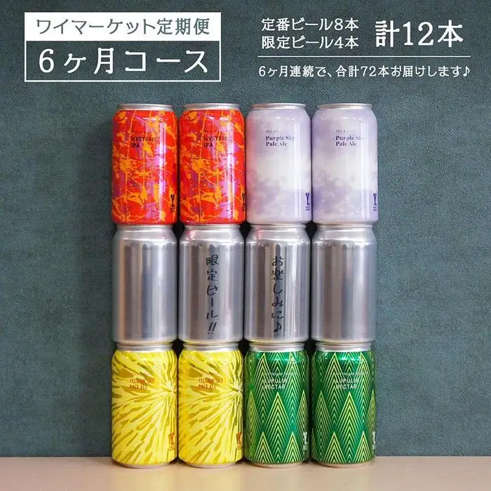 Y.MARKET BREWING  毎月12本【6カ月定期便】 定番・限定　ぜいたく詰め合わせセット ギフトやプレゼントにも！