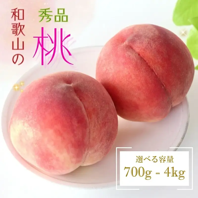 桃 【農園直送】朝採れ和歌山の桃　約2kg・秀品【2026年6月下旬～2026年8月上旬頃に順次発送予定】【TM167】【TM005-tec910B】