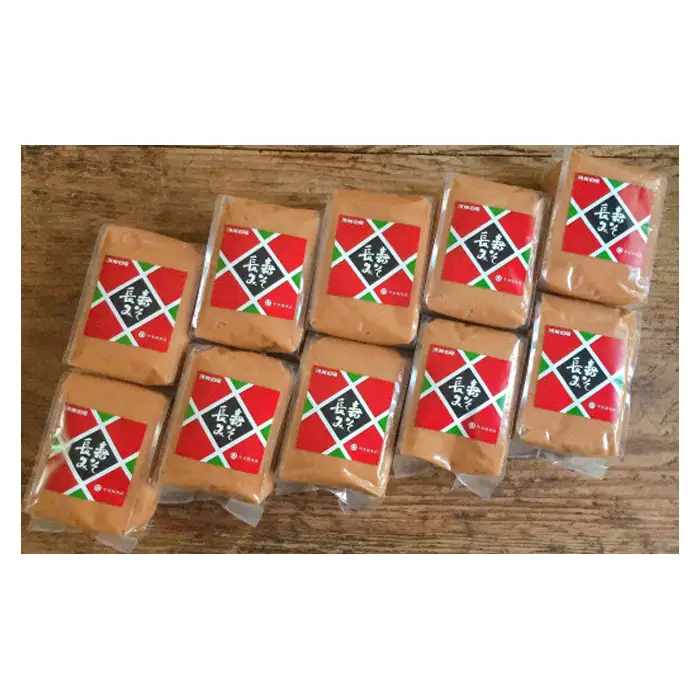 中木屋本店の長寿みそ（１ｋｇ）１０個セット【味噌 長寿 1kg 10個 セット 味噌汁 糀歩合10 米みそ すり味噌 島根県 大田市 発酵食品 みそ】
