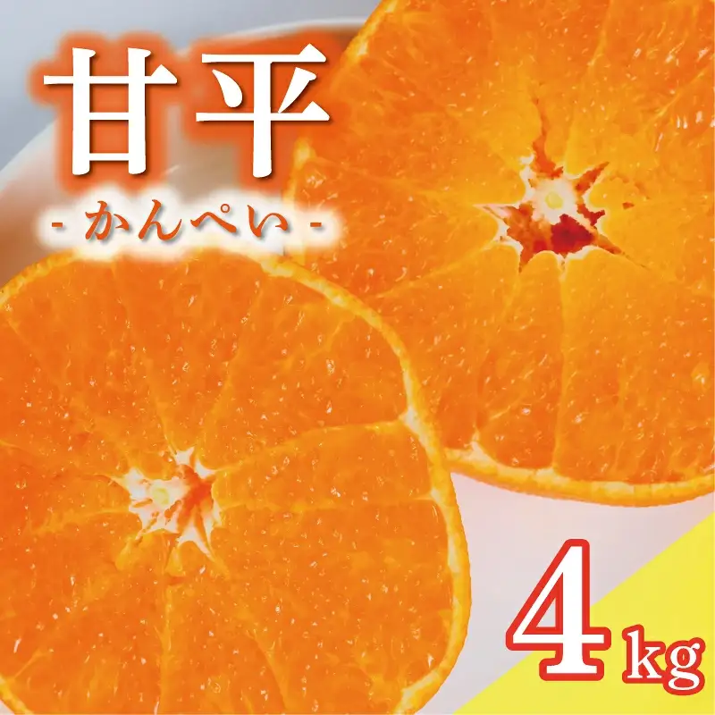 【甘平】 4kg かんぺい みかんの山祥 甘平