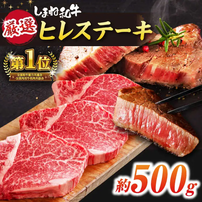 しまね和牛 ヒレステーキ 500g すてーき ヒレ  [ALEF001]