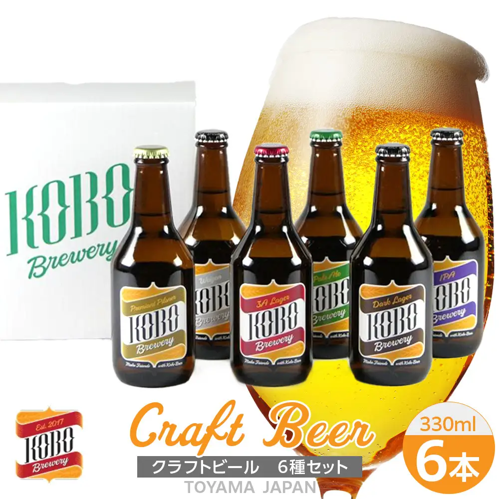 クラフトビール ６種セット（計６本）