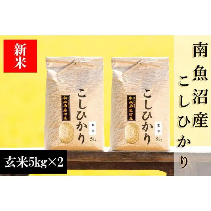 【令和8年産 新米予約】南魚沼産コシヒカリ（玄米）【10kg】【銘柄米 ブランド米 玄米 こしひかり コシヒカリ 魚沼産 新潟米 産地直送 お米 米 こめ コメ ご飯 御飯 ごはん】【2026年10月上旬から1ヶ月以内に順次発送予定】
