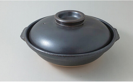 有田焼 黒 尺土鍋【ヤマト陶磁器】磁器 陶磁器 土鍋 鍋 遠赤外線 耐熱 耐久 保温 電子レンジ可 オーブン可 ブラック シンプル cn024