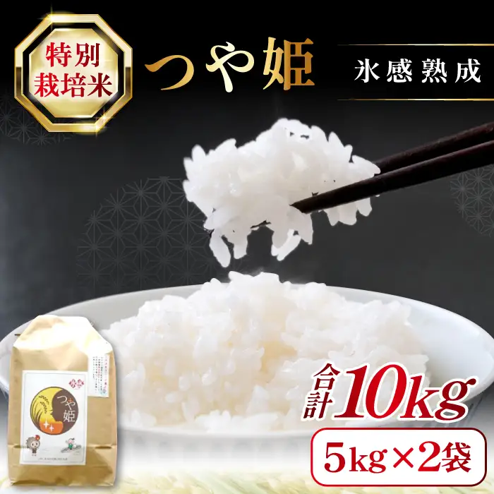 氷感熟成「つや姫」10kg（5kg×2袋）【特別栽培米 つや姫 10kg 島根県産 大田市産 米 氷感熟成 石見銀山氷感つや姫 減農薬 減化学肥料】